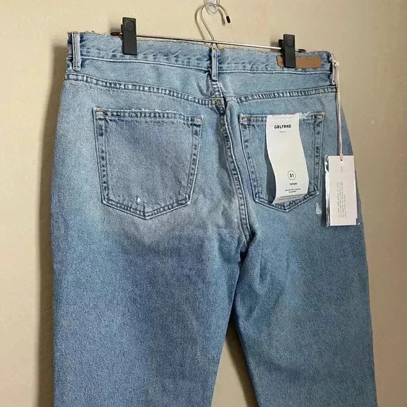 GRLFRND Tatum Straight Leg Crop Jeans Size 31 - Picture 8 of 8